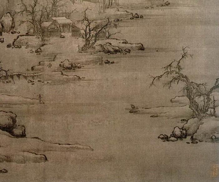 《雪溪渔父图》宋 许道宁 台北故宫博物院藏