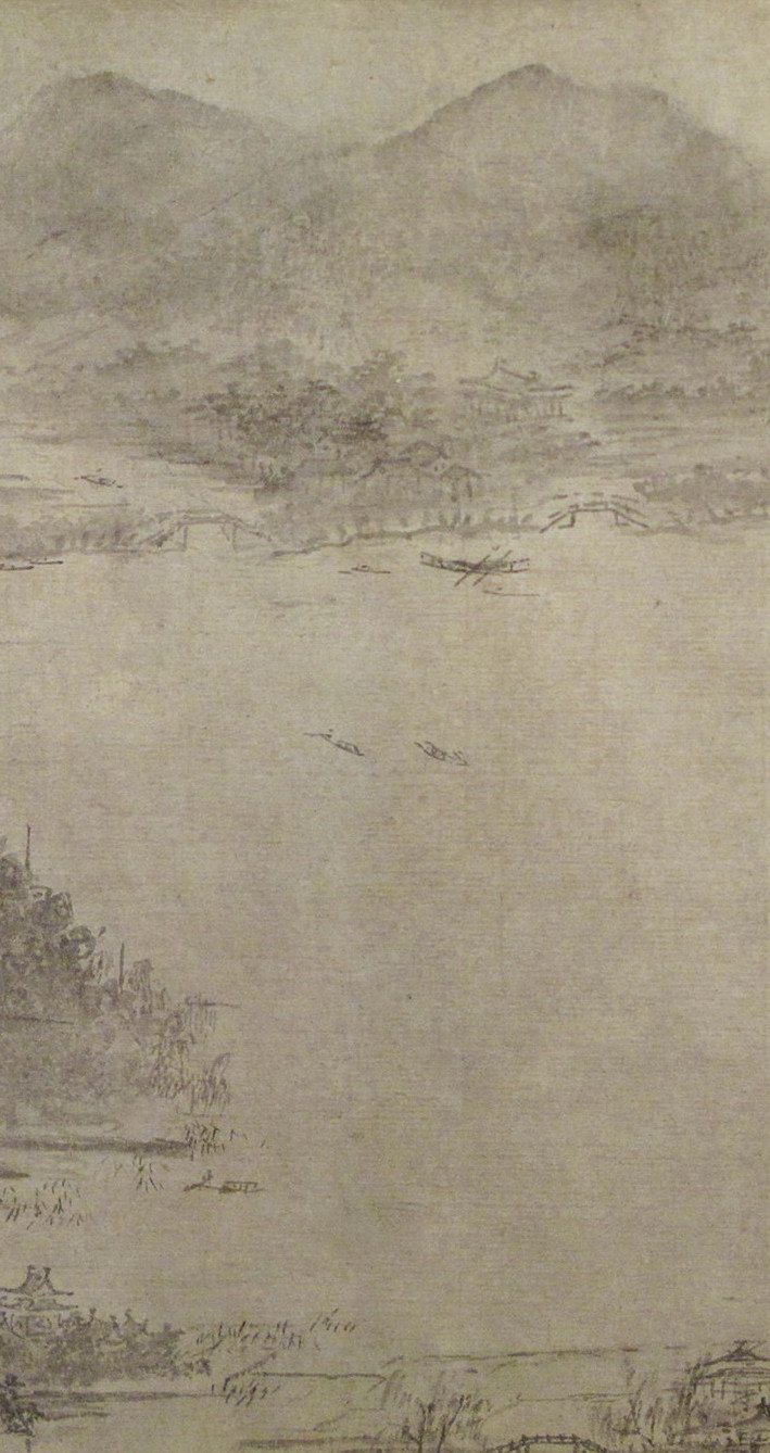 《西湖图卷》李嵩 宋代
