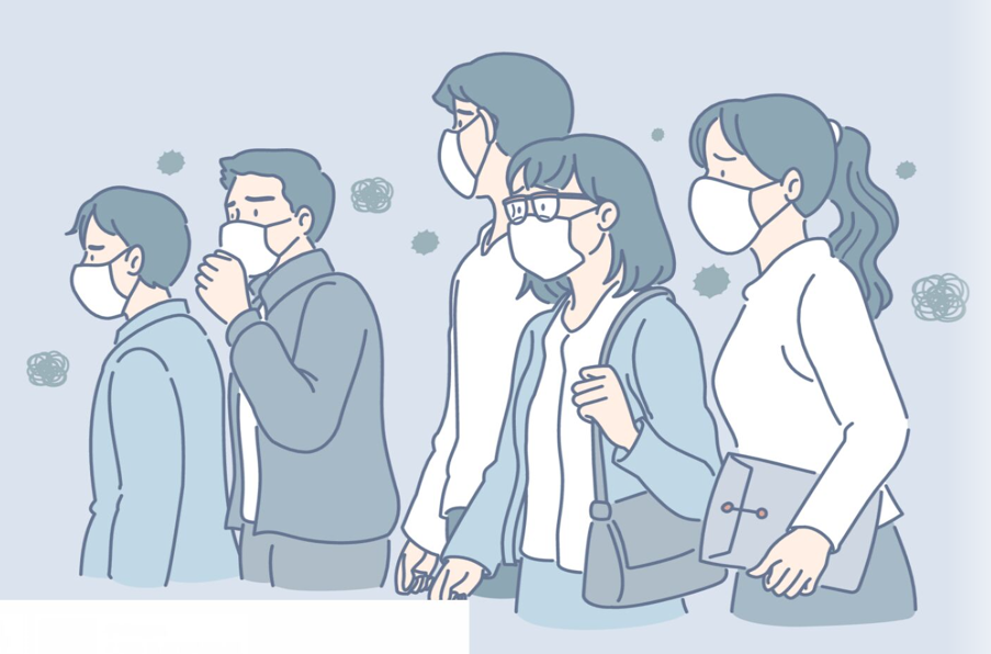 韩国人物简笔漫画互联网家庭生活办公场景等距插画AI矢量设计素材