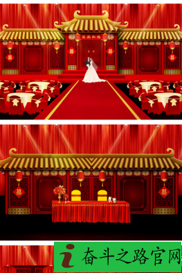 图片素材：50款PSD舞台婚礼背景