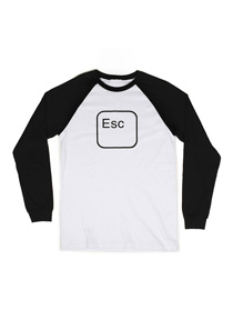 【发布】官方商城：ESC键徽标插肩袖T恤