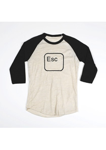 【发布】官方商城：女版ESC键徽标插肩袖T恤