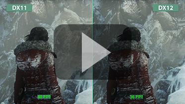 《古墓丽影：崛起》DX12与DX11模式画面对比