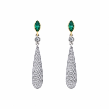 祖母绿耳钉 / Emerald Earring